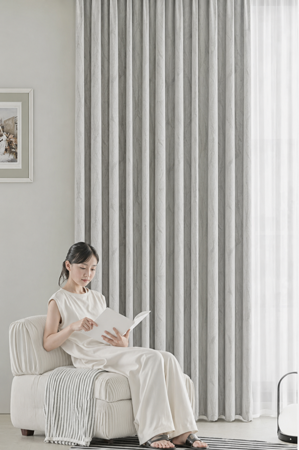 Dim Out Curtains - Elegant Grey - Feather Collection (Curtain Track Series) 5 product-dim-out-curtains-elegant-grey-feather-collection-inforgraphics-00