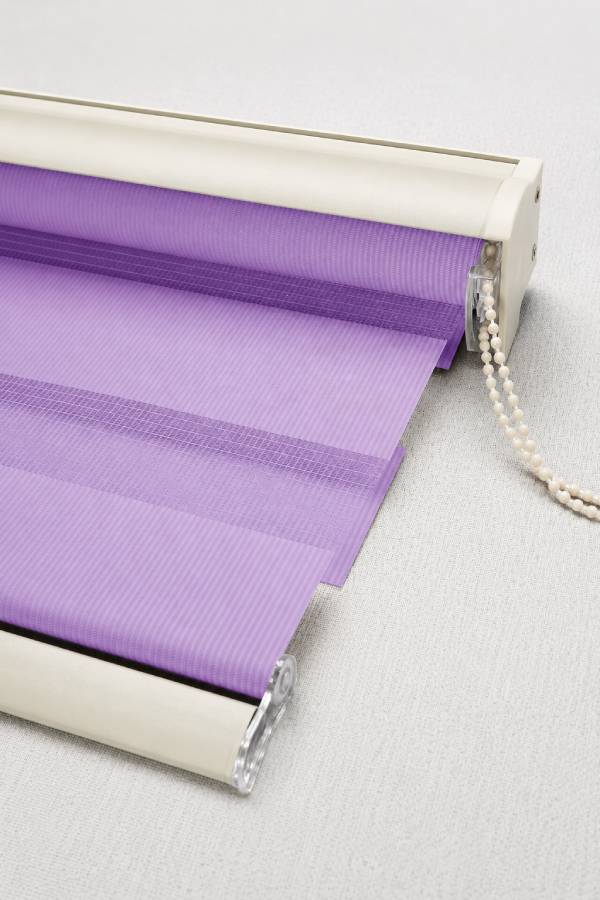 Korean Combi Blinds - Light Purple - Grinningfield Collection 1 b104-light-purple-grinningfield-series-600x900